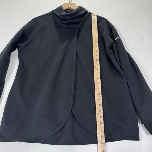 Nike Dri-Fit Maternity Sweatshirt Womens Small Black Pullover Split Front Sporty - Picture 14 of 14